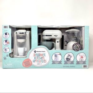Pretend Play White Gourmet Kitchen Appliances